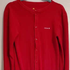 Mens Carnhartt One Piece Long Johns With Red Door Trap sz Medium